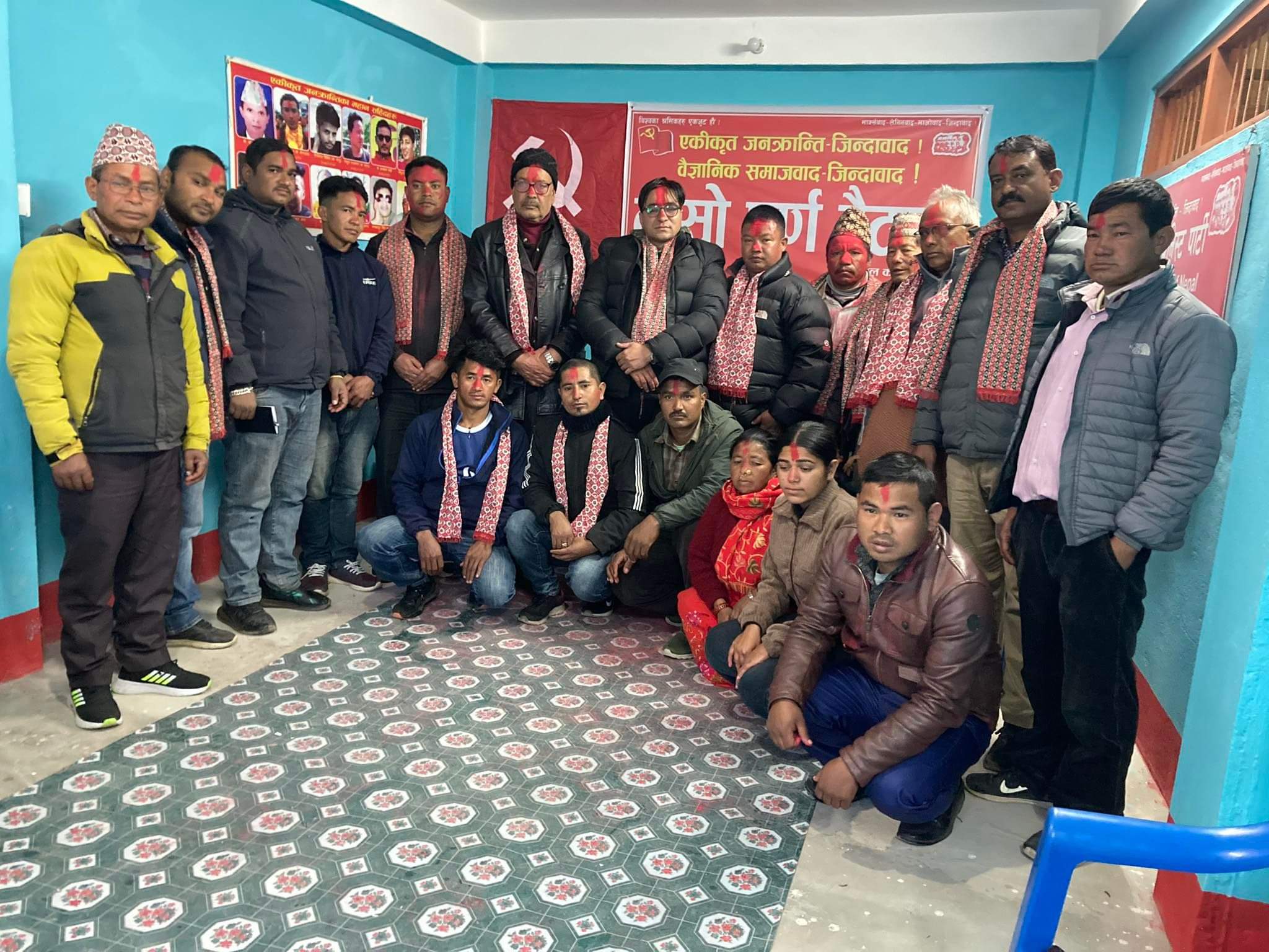 नेपाल कम्युनिस्ट पार्टी दोलखाको दोस्रो पूर्ण बैठक सम्पन्न, महाधिवेशनबाट निर्वाचित नेताहरूलाई सम्मान