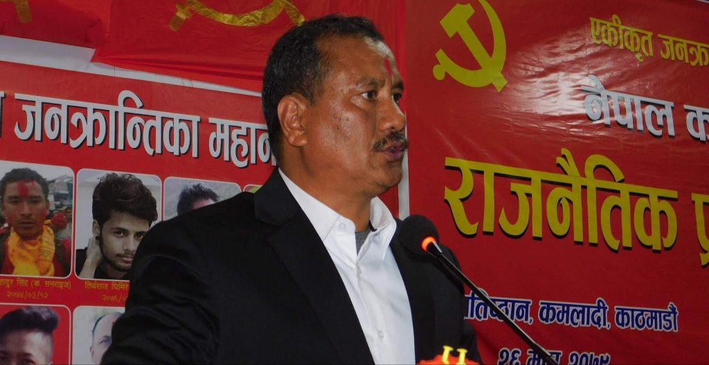 नेपालको कम्युनिस्ट जनमतको प्रतिनिधित्व अब हामीले गर्नेछौँ  : विप्लव