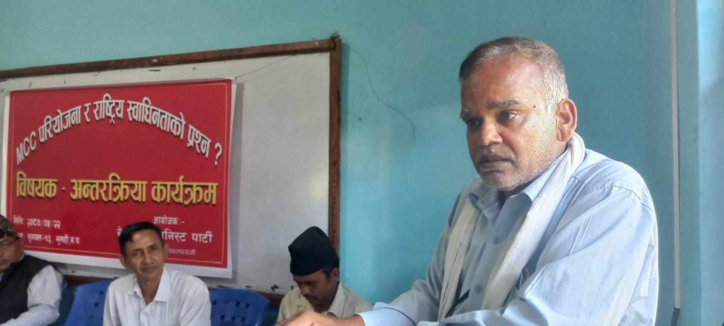 अमेरिकी सेना आयो भने म अग्रिम मोर्चा लड्छु : पूर्वसांसद चिनक कुर्मी