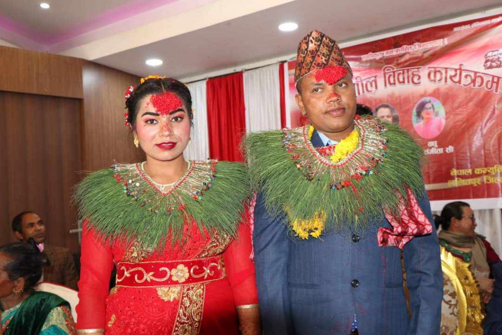 केशव सी र संगीता सीको प्रगतिशील विवाह सम्पन्न